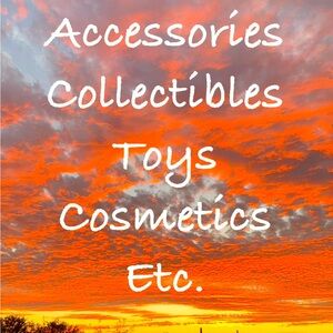 Accessories, collectibles, cosmetics, bags, household, toys, etc.
